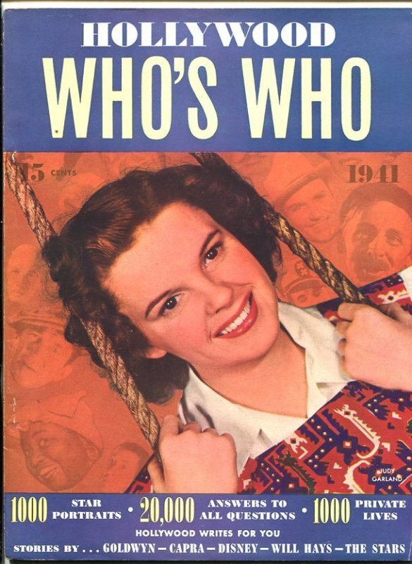 MAG: Hollywood Who's Who-1941-Judy Garland-Southern States PEDIGREE-vf Minus, raw, ungraded comic book — front cover