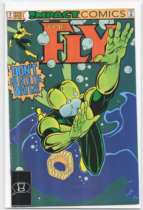 The Fly #7 (1992), raw, ungraded comic book — front cover