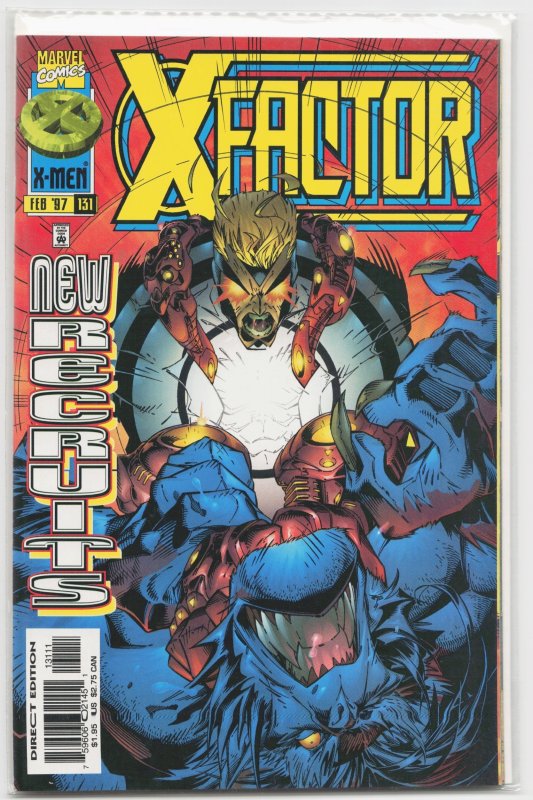 X-Factor #131 (Marvel Comics, 1997), raw, ungraded comic book — front cover