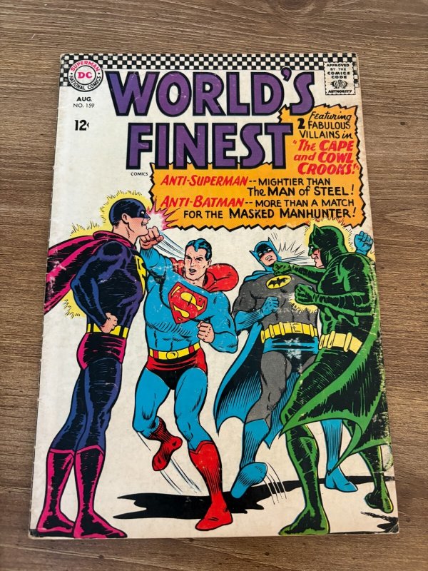 World's Finest Comics #159 (DC Comics), raw comic book in VG/FN condition — front cover