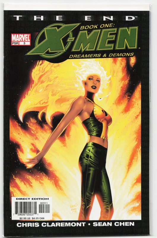 X-Men: The End: Book 1: Dreamers & Demons #3 (Marvel Comics, 2004), raw, ungraded comic book — front cover
