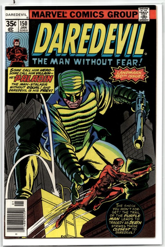 Daredevil #150 (Marvel Comics, 1978), raw, ungraded comic book — front cover