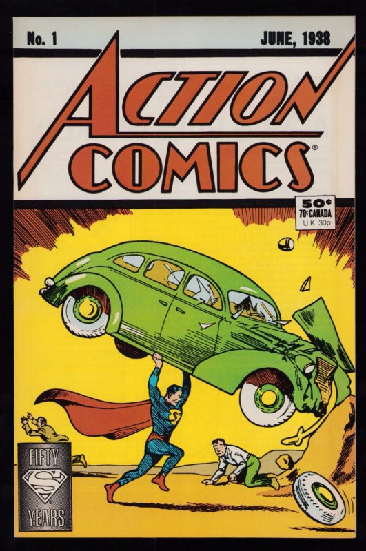 Action Comics #1 (DC Comics, 1988), raw comic book in 9.2 condition — front cover