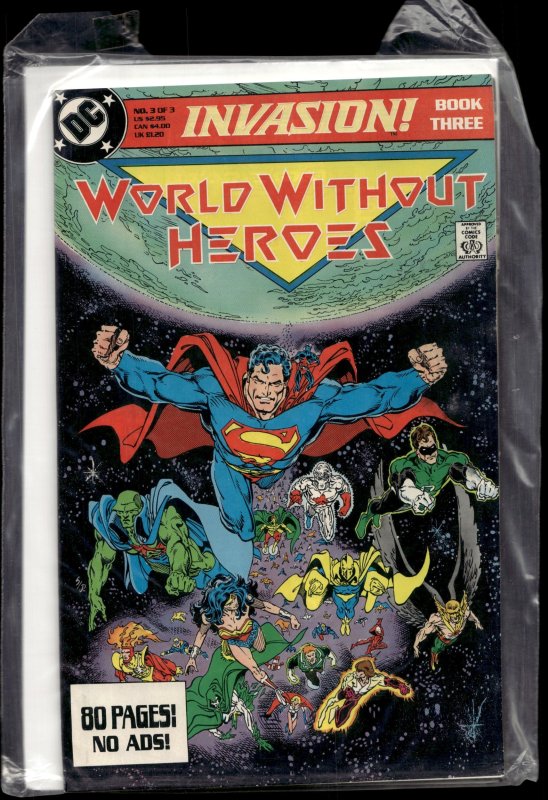 Invasion #3 (1989), raw, ungraded comic book — front cover