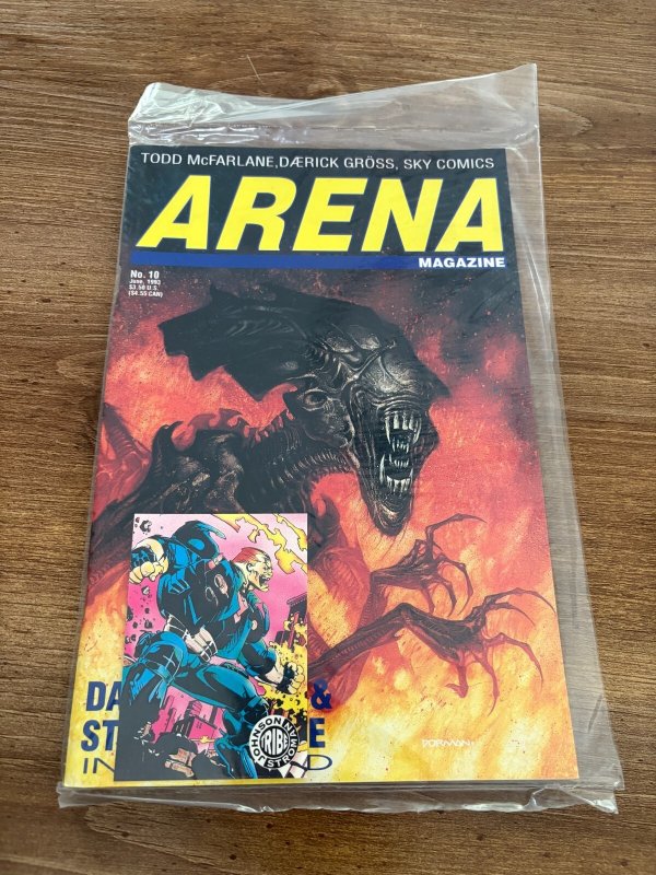 Arena Magazine #10, raw comic book in NM- condition — front cover