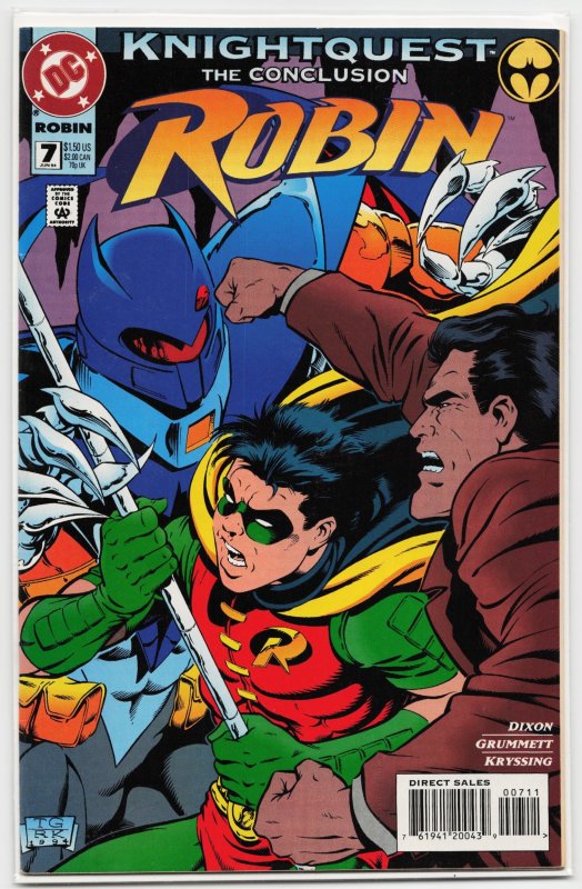 Robin #7 (DC Comics, 1994), raw, ungraded comic book — front cover