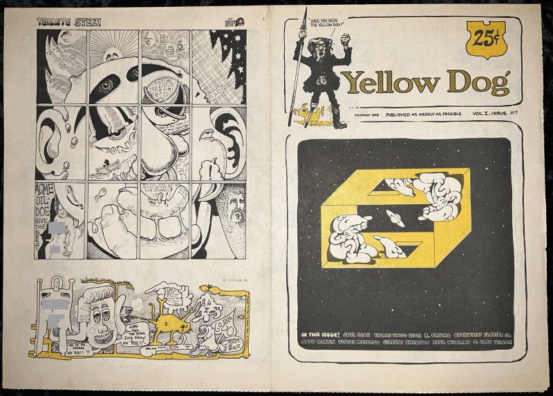 Yellow Dog #7, raw comic book in 7.0 condition — front cover