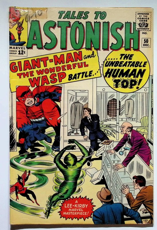 Tales to Astonish #50 (Marvel Comics, 1963), raw, ungraded comic book — front cover
