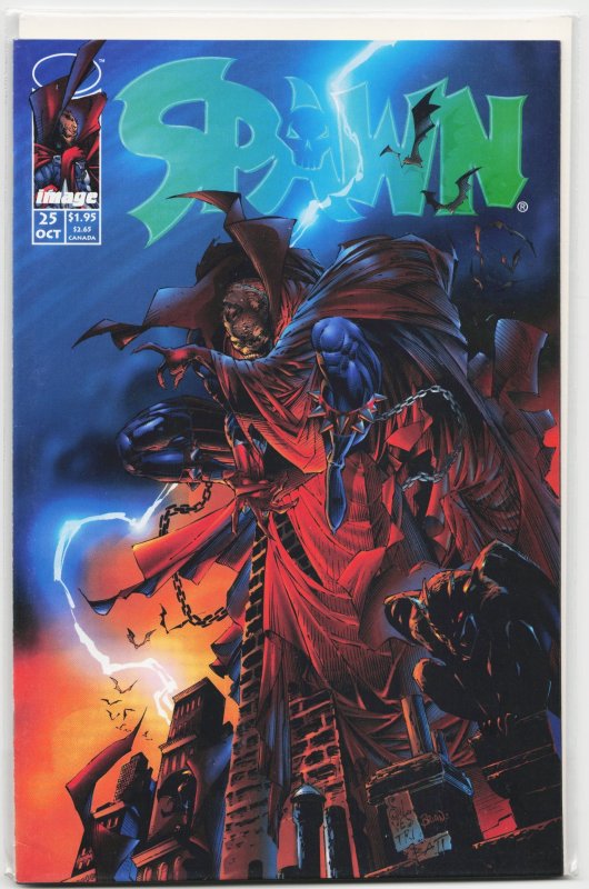 Spawn #25 (Image Comics, 1994), raw, ungraded comic book — front cover
