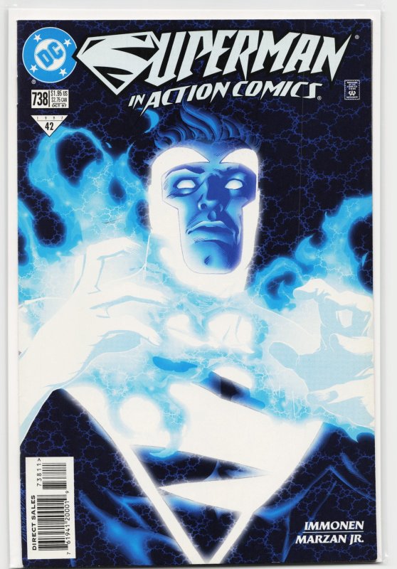 Action Comics #738 (DC Comics, 1997), raw, ungraded comic book — front cover