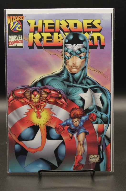 Heroes Reborn #1/2 (Marvel Comics, 1996), raw, ungraded comic book — front cover