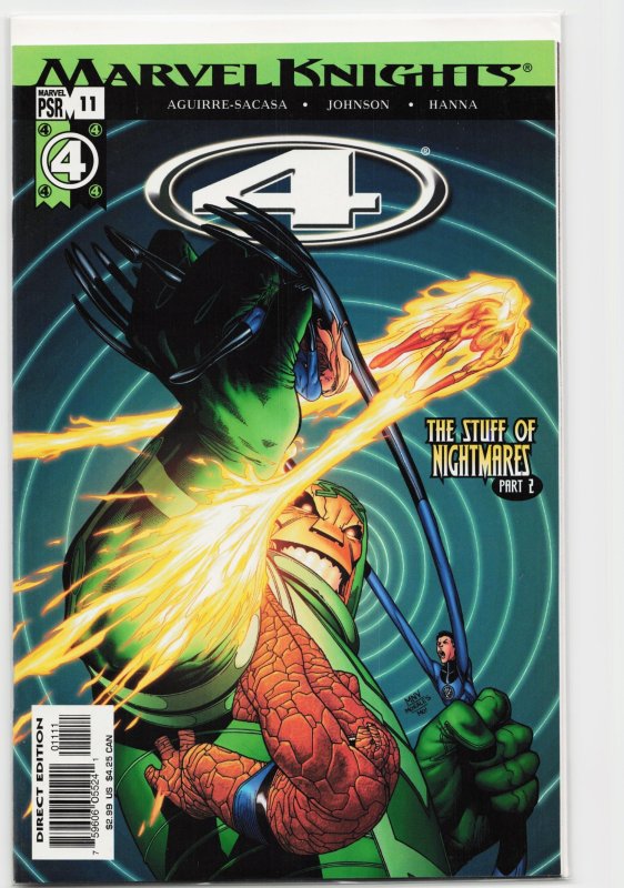 Marvel Knights: 4 #11 (Marvel Comics, 2004), raw, ungraded comic book — front cover
