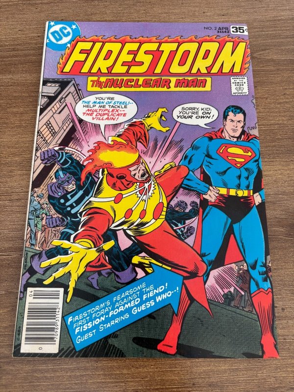 Firestorm #2 (DC Comics, 1978), raw comic book in VF/NM condition — front cover