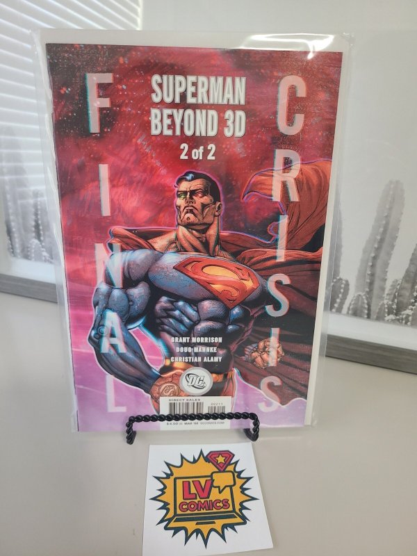 Final Crisis Superman Beyond 3-D #2 (DC Comics, 2008), raw, ungraded comic book — front cover