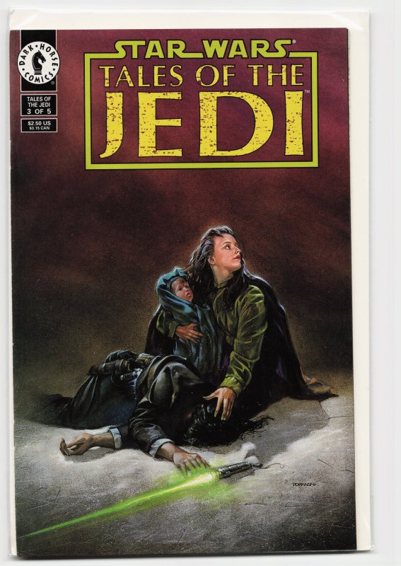 Star Wars: Tales of the Jedi #3 (Dark Horse Comics, 1993), raw, ungraded comic book — front cover