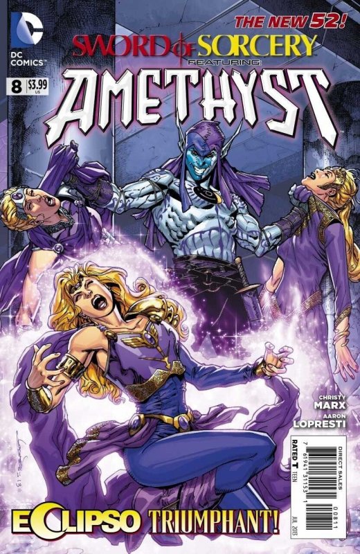 Sword of Sorcery #8 (DC Comics, 2013), raw comic book in NM condition — front cover
