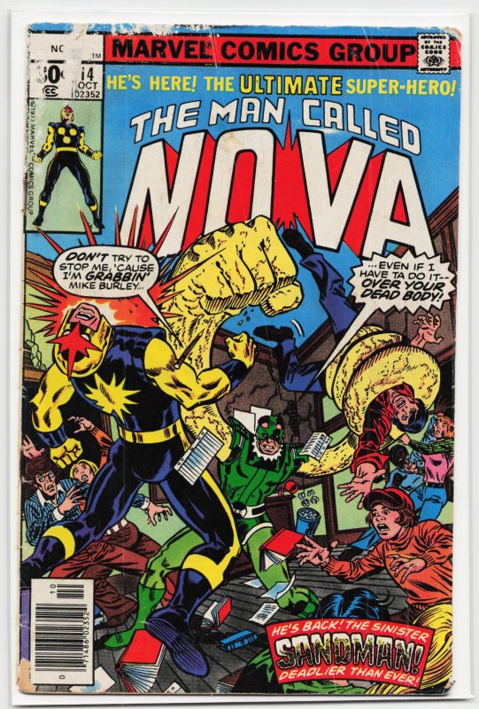 Nova #14 (Marvel Comics, 1977), raw, ungraded comic book — front cover