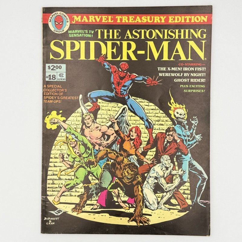 Marvel Treasury Edition #18 (Marvel Comics, 1978), raw comic book in VG/FN condition — front cover