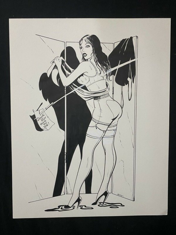 Senorita Rio Original Pin Up by Bill Black- Note, raw, ungraded comic book — front cover