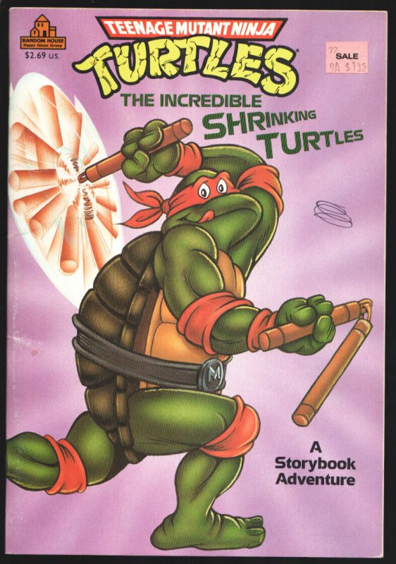 Teenage Mutant Ninja Turtles 1990-Random House-The Incredible Shrinking Turtl... (1990), raw, ungraded comic book — front cover