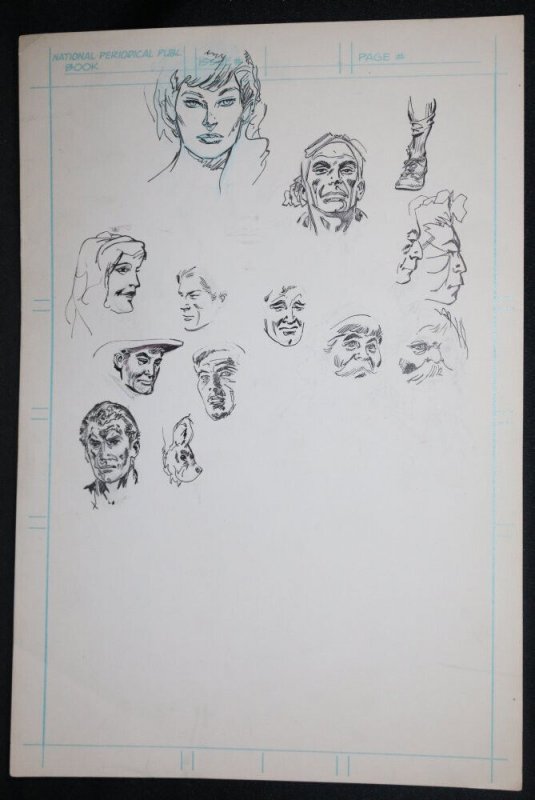 Drawings of #14, raw, ungraded comic book — front cover