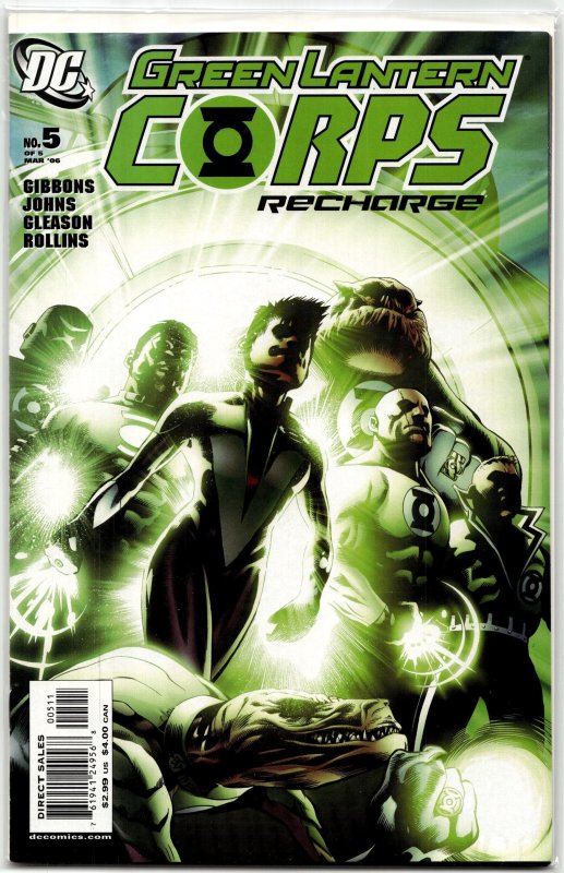 Green Lantern Corps: Recharge #5 (2006), raw, ungraded comic book — front cover