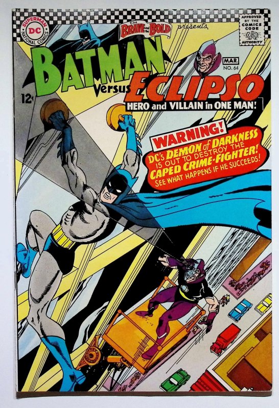 The Brave and the Bold #64 (DC Comics, 1966), raw, ungraded comic book — front cover
