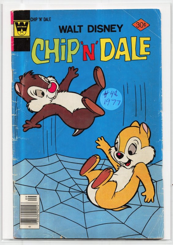 Walt Disney Chip 'n' Dale #48 (Gold Key, 1977), raw, ungraded comic book — front cover