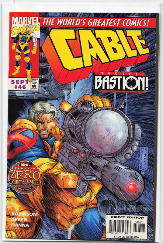 Cable #46 (Marvel Comics, 1997), raw, ungraded comic book — front cover