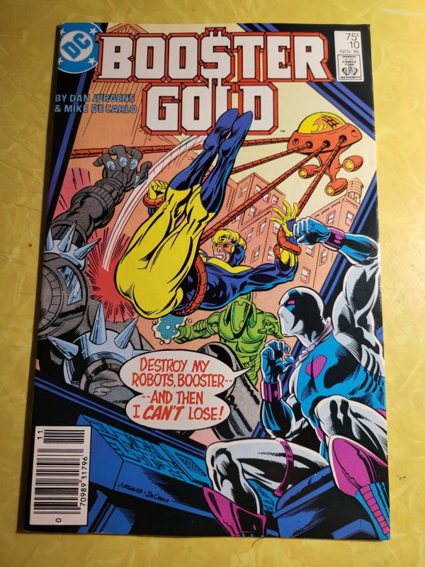 Booster Gold #10 (DC Comics, 1986), raw, ungraded comic book — front cover
