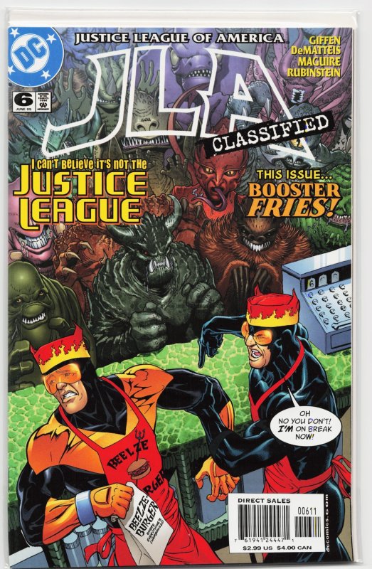 JLA: Classified #6 (DC Comics, 2005), raw, ungraded comic book — front cover