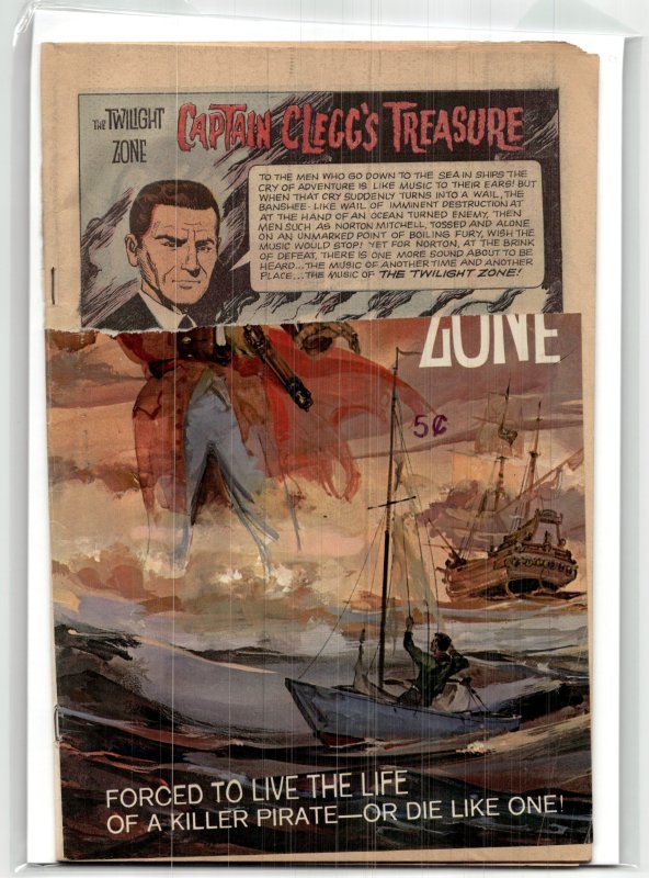 Twilight Zone #29 (1969), raw, ungraded comic book — front cover