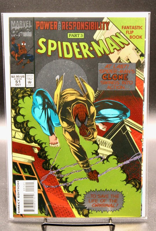 Spider-Man #51 (Marvel Comics, 1994), raw, ungraded comic book — front cover