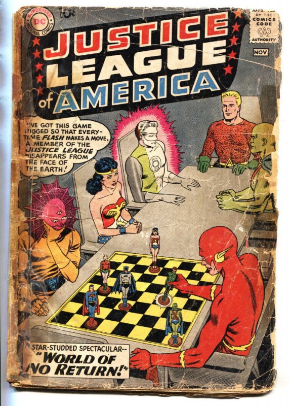 Justice League of America #1 (DC Comics), raw, ungraded comic book — front cover