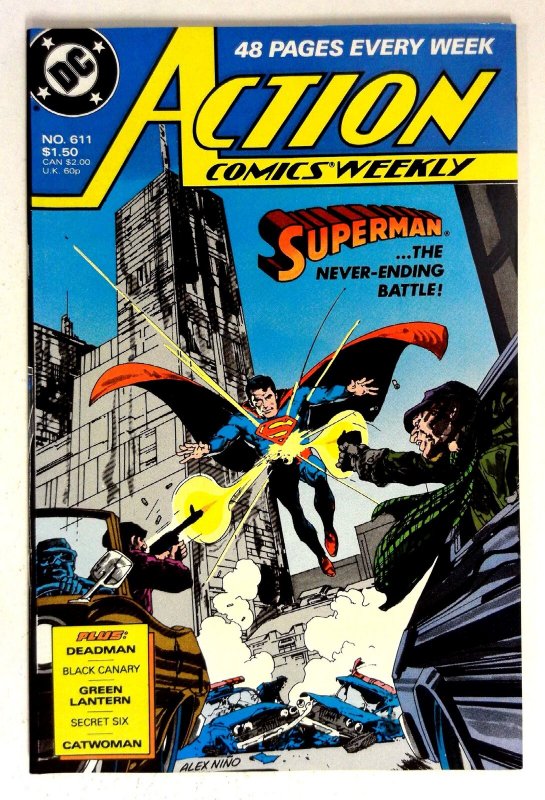 Action #611 (DC Comics, 1988), raw comic book in NM- condition — front cover