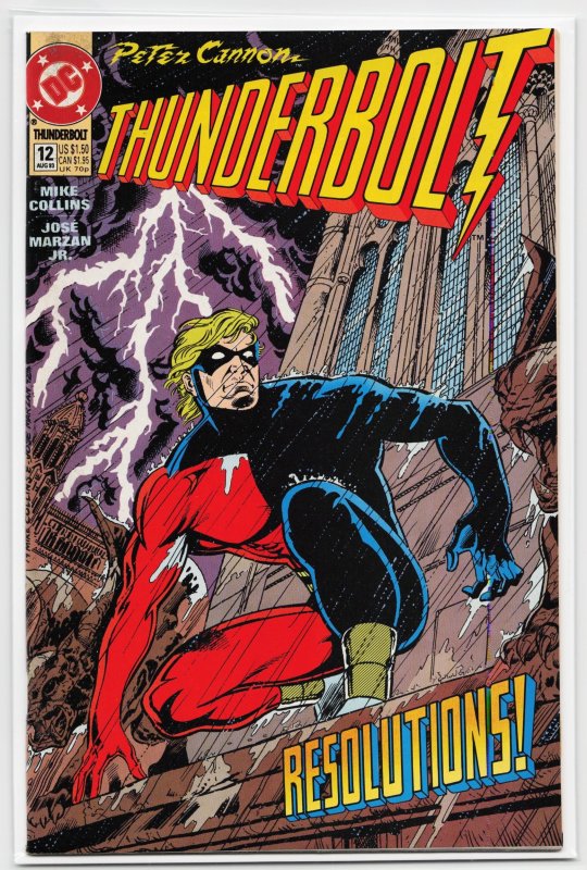 Peter Cannon - Thunderbolt #12 (DC Comics, 1993), raw, ungraded comic book — front cover