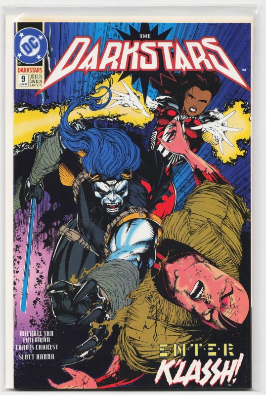 Darkstars #9 (DC Comics, 1993), raw, ungraded comic book — front cover