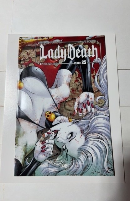 Lady Death #25 (2013), raw comic book in NM condition — front cover