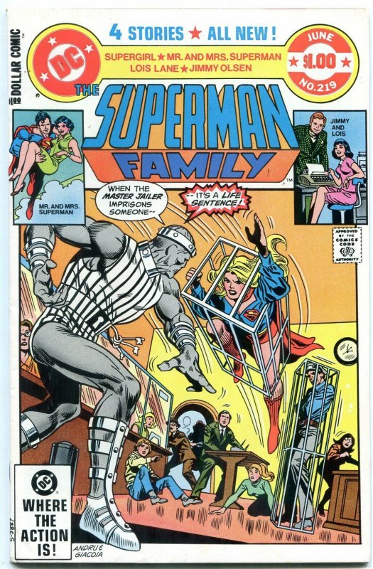 Superman Family #219 (DC Comics), raw comic book in VF/NM condition — front cover
