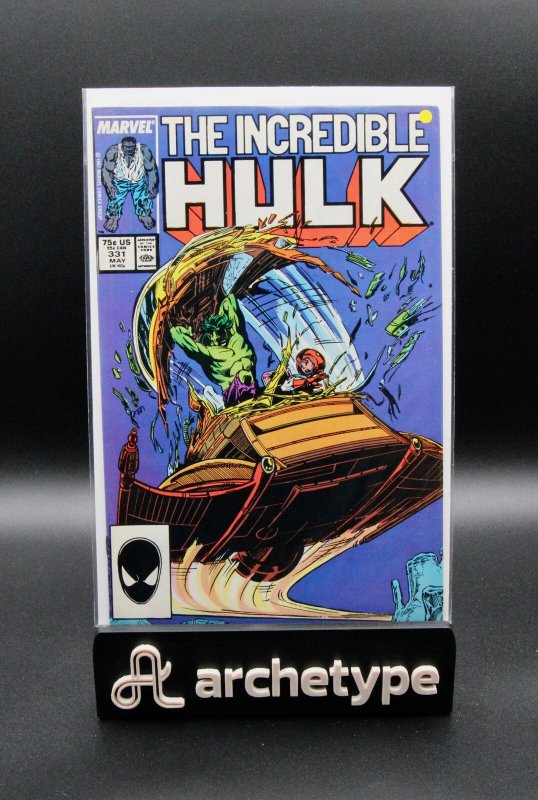 The Incredible Hulk #331 (Marvel Comics, 1987), raw, ungraded comic book — front cover