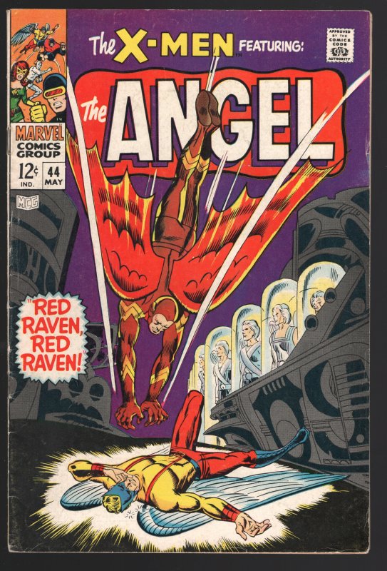 X-Men #44 (Marvel Comics), raw comic book in 5.5 condition — front cover