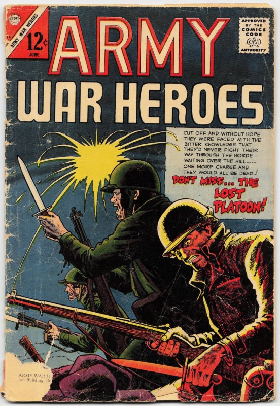Army War Heroes #14 (Charlton Comics, 1966), raw, ungraded comic book — front cover