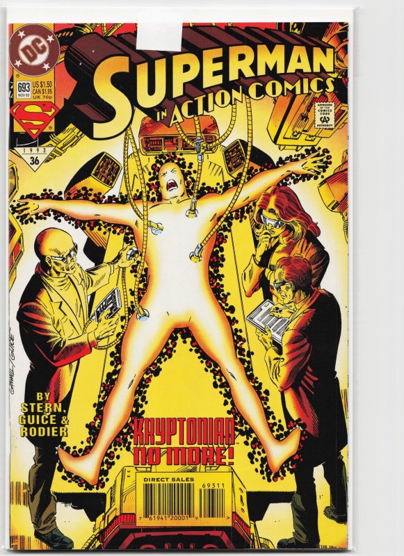 Action Comics #693 (DC Comics, 1993), raw, ungraded comic book — front cover