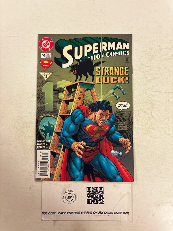 Action Comics #721 (DC Comics), raw comic book in NM condition — front cover