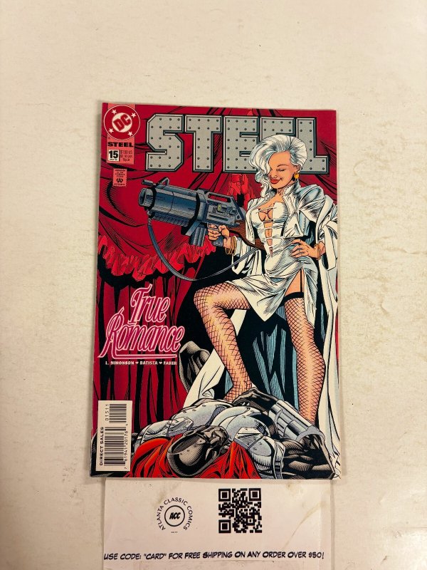 Steel #15 (DC Comics, 1995), raw comic book in NM condition — front cover