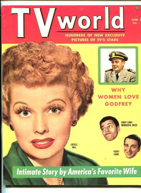 MAG: TV World-June-1953-Lucille Ball-Southern States PEDIGREE-vf/nm, raw, ungraded comic book — front cover