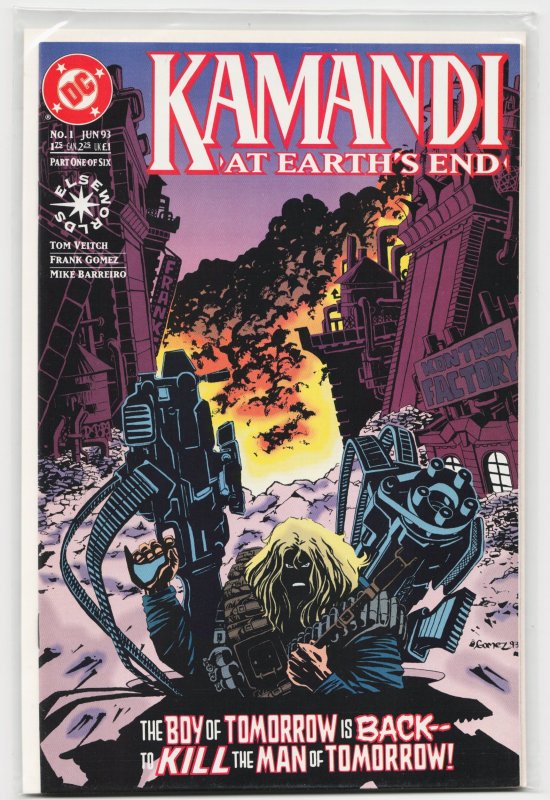 Kamandi: At Earth's End #1 (1993), raw, ungraded comic book — front cover