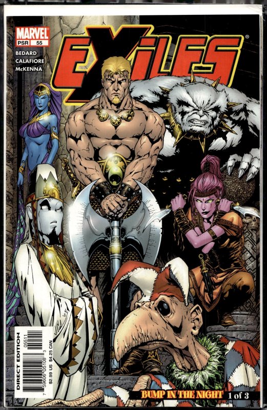 Exiles #55 (2005), raw, ungraded comic book — front cover