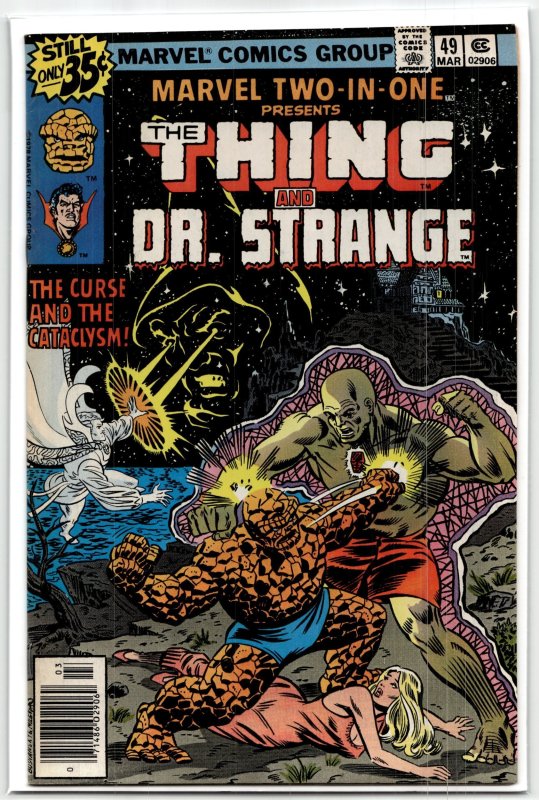 Marvel Two-in-One #49 (Marvel Comics, 1979), raw, ungraded comic book — front cover