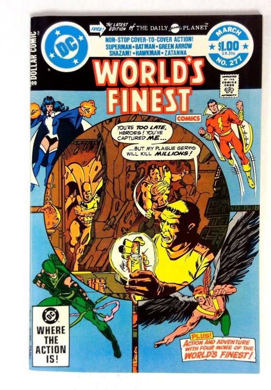 World's Finest Comics #277 (DC Comics, 1982), raw comic book in NM- condition — front cover